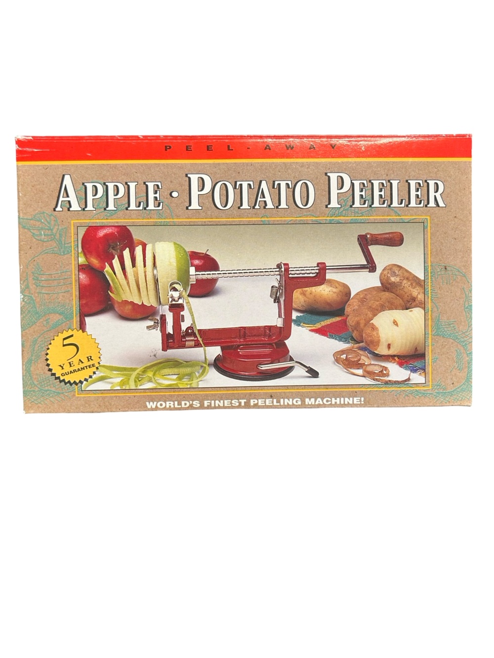 Vintage Back to basics Peel away apple and potatoe peeler model A505 New in Box